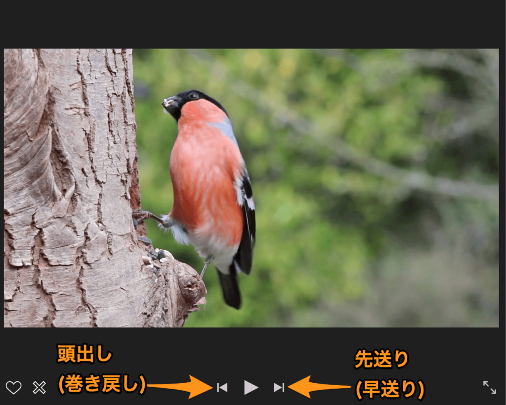 iMovie クリップの頭出しと先送り